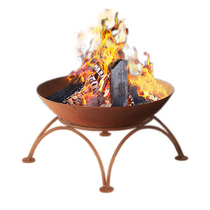 Brasero en métal rond pour extérieur, chauffage de jardin, bol à feu en métal, brasero en métal - Product Image 2