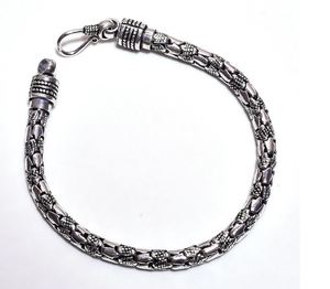 Bracelets rétro en argent Sterling 925 faits à la main, 1 pièce, style simple et moderne, vente en gros - Product Image 2