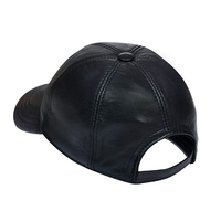 Casquette de baseball en cuir véritable, style classique, ajustable, mode décontractée, logo personnalisé, pour extérieur