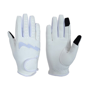 Tecnología de vanguardia Guantes de cuero para montar a caballo Mezcla de microfibra de invierno Equipo de seguridad para carreras ecuestres OEM - Product Image 5