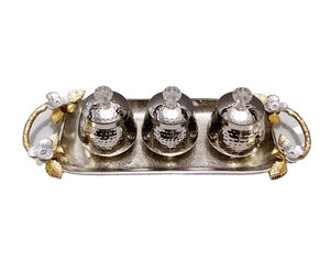 Chapados en níquel aluminio tarro de caramelo conjunto - Product Image 1