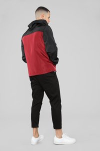 Veste à capuche pour hommes, blouson chaud, personnalisé, coupe-vent noir avec logo et fermeture éclair - Product Image 6