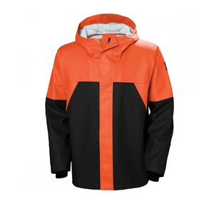 Veste imperméable matelassée unisexe, coupe-vent, capuche amovible, tissu polyester, poches zippées, patch personnalisé, pour l'extérieur - Product Image 1
