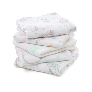 Best Organic Cotton <b>Swaddle</b> <b>Blanket</b> for Newborn Sleep Breathable Wrap Printed Pattern Soft Baby Gift Low MOQ Supplier - Product Image 1
