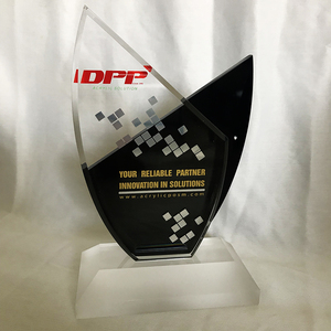 Trofeo acrílico de premio de cristal de lujo personalizado de fábrica, Material plástico de primera calidad, DPP marca, modelo AT12 - Product Image 2