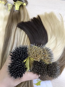 Extensions capillaires en bambou naturel à pointes NANO — naduohair, cheveux lisses, toute couleur, disponible sur plusieurs couleurs - Product Image 2