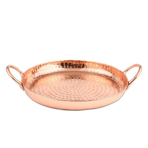 ถาดเสิร์ฟทองแดงน้ำหนักเบาดีไซน์คลาสสิกสำหรับโรงแรมโรงแรมถาดเสิร์ฟสีทองแดงดีไซน์คลาสสิก - Product Image 5