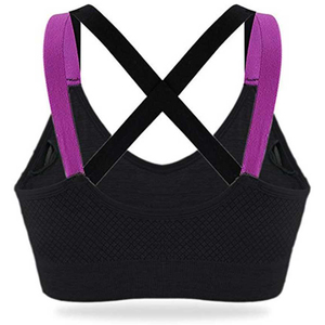Top Vente Solide Couleur Haute Qualité Dos Bandes Conception Yoga Et Sport Soutien-Gorge Pour Les Femmes - Product Image 2
