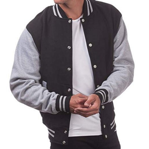 Chaqueta de béisbol para hombre de lana cepillada de invierno de alta calidad - Product Image 1