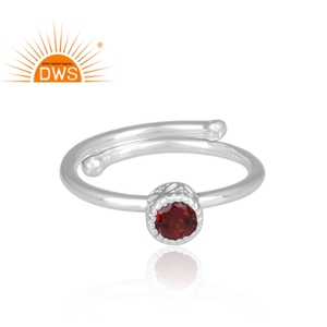 Bague en pierre précieuse rouge grenat, ensemble de bijoux, argent Sterling 925, fait à la main, vente en gros, offre spéciale - Product Image 2