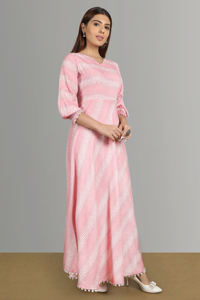 Beautiful Handmade Ikat Print Dress with Unique Patterns - Product Image 5