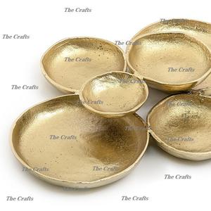 Cuencos decorativos de diseño fabuloso en aluminio Color dorado Cuencos para servir chocolate de restaurante de calidad superior - Product Image 6