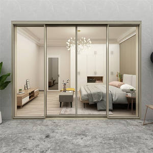 Système de portes coulissantes commerciales <span class=keywords><strong>Schuco</strong></span>, portes et fenêtres coulissantes en <span class=keywords><strong>aluminium</strong></span>, portes françaises coulissantes à 3 panneaux, portes extérieures Lowes - Product Image 3