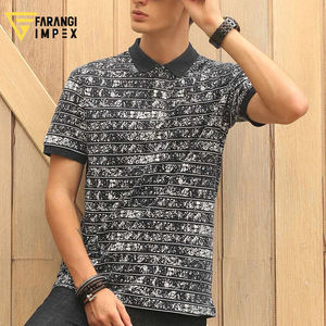 Polo brodé en coton pur à manches courtes pour homme, col à revers, nouvelle collection automne-hiver 2026, personnalisable OEM - Product Image 2