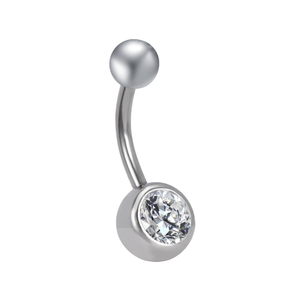 Piercing de nombril en titane G23, 1 pièce, fil externe, barres <span class=keywords><strong>banane</strong></span>, boutons du <span class=keywords><strong>ventre</strong></span>, bagues corps, bijoux - Product Image 3