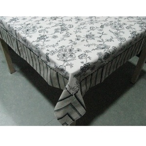 Red With White Checkered Heart Designed Natural <b>100</b>% Organic Cotton GOTS Certified Table Cloth - Product Image 4