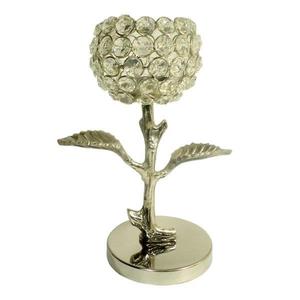 Support de bougie en cristal pour femme, Base de bougie en laiton argenté de haute qualité, fabricants de conception Antique - Product Image 3