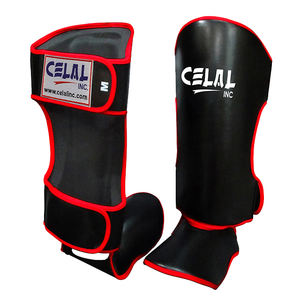 Espinillera de cuero genuino para entrenamiento de boxeo, Muay Thai, alta calidad, avanzada - Product Image 5