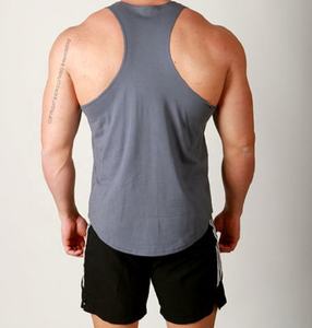 Camisetas de gimnasio para hombre de alta calidad, chaleco de Fitness de algodón 100% transpirable con estampado personalizado, nuevo método de tejido de punto - Product Image 4