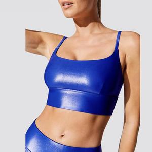 Yoga Set Women Reflective Tracksuit Bra and <b>Shiny</b> Sports Bra <b>Legging</b> Sports Wear Women Fitness Gym Clothing - Product Image 3