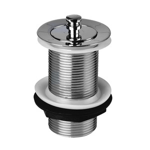 Modern Style Stainless Steel <strong>Chrome</strong> <strong>Plated</strong> Push Down <strong>Pop</strong>-up Basin Drain Big Cover Easy to Clean for Bathroom 80mm Outer Diameter - Product Image 4