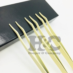 Nueva pinza aplicador de extensión de pestañas pinzas aplicadoras sostenibles oro plata negro aplicador de pestañas logotipo privado visón - Product Image 3