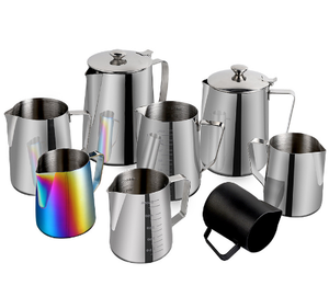 Vaso de flores de acero inoxidable, cilindro de flores, espuma de leche, taza de leche, electrodoméstico de café - Product Image 1