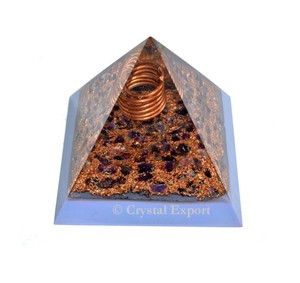 Wholesaler of Reiki Therapy <b>Orgonite</b> Pyramid with Amethyst : Reiki Therapy <b>Orgonite</b> Pyramid with Amethyst for Sale - Product Image 1