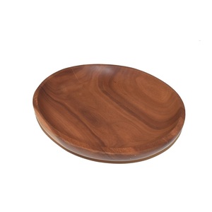 Unique Style Hotels Restaurants Home <b>Kitchen</b> Other Events Rounded Shape Server Dish Natural Finishing Wooden Serving <b>Tray</b> - Product Image 1