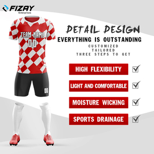 FIZAY ENTERPRISES, venta al por mayor, camisetas y conjuntos de fútbol personalizados, último diseño para hombres y niños, uniforme de fútbol, nuevo equipo de Club - Product Image 6
