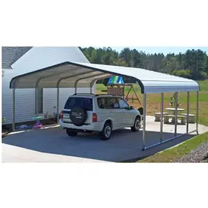 wholesale cheap 20*20 carport modular mobile shelter canopy steel prefab car tent garage folding outdoor