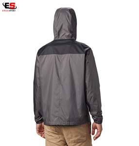 Chaqueta cortavientos con capucha informal para hombre de alta calidad con cuello levantado elegante para ropa deportiva al aire libre de primavera - Product Image 5