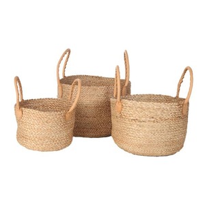 ตะกร้าปอกระเจาและเชือกคอตตอนหลากสีแบบมีด้ามจับ,จากบังกลาเทศ - Product Image 6