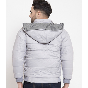 Wholesale Latest Design Hooded Bomber Jacket Soft <b>Shell</b> <b>Light</b> Cotton Filled for Men Polyester Bubble Puffer Winter - Product Image 6