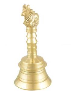 Cloche Pooja en laiton pour décoration de maison Temple et laiton métal personnalisé du fabricant indien fabriqué à la main pur - Product Image 5