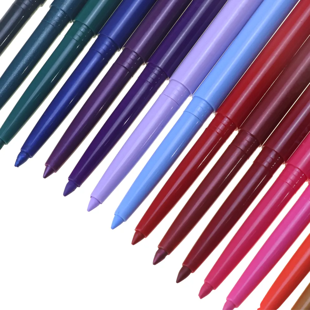 RTS Vegan Cruelty Free Waterproof Longlasting Smooth Makeup Pen Colorful Eyeliner Gel Pencil