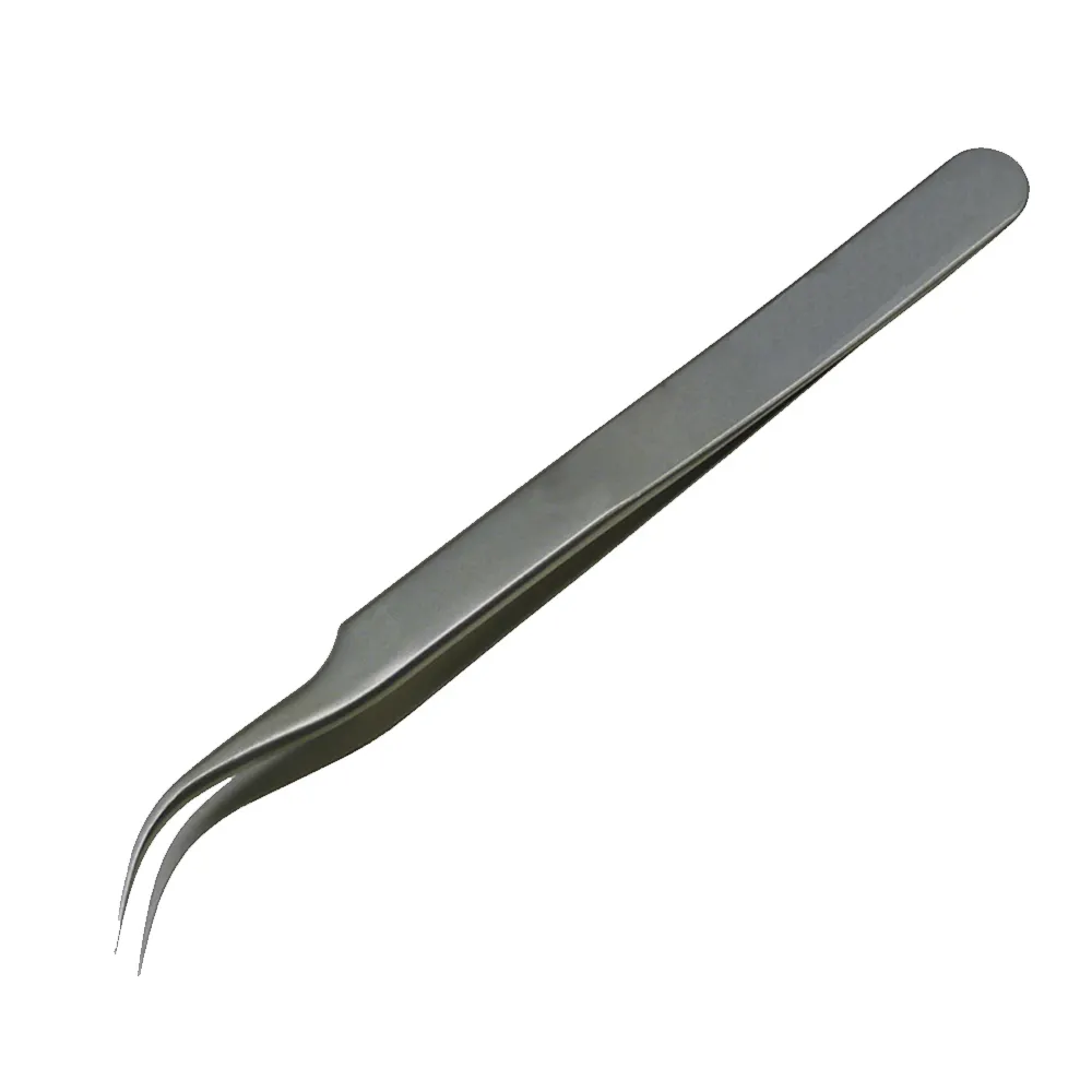 Curved Shape Tweezers Top Selling Stainless Steel Eyelash Extension Applicator Tweezers For Picking Up Syringes