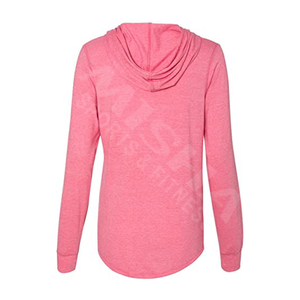 Sweat à capuche Long pour femmes, sweat-shirt tendance, tenue de ville, Service OEM, Long costume, couleur rose, - Product Image 2