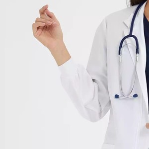 Blouse médicale à manches longues en sergé coton/polyester de haute qualité PIONEER Fashion avec détection de logo pour femme - Product Image 5