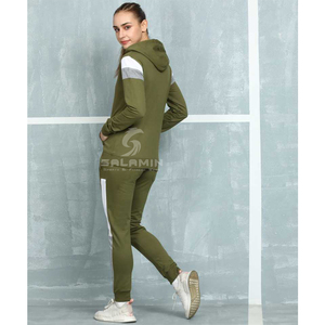 Vente de gros Survêtements de jogging d'entraînement avec logo personnalisé pour femmes Ensemble de survêtements grande taille avec logo Survêtements d'hiver - Product Image 4