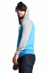 Sudadera con capucha para hombre, prenda deportiva ajustada con media cremallera y diseño a la moda, precio barato - Product Image 4