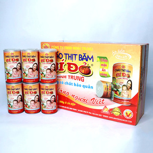 Súp ăn liền Việt Nam trong lon không chất bảo quản thịt lợn băm nhỏ và cháo bí ngô - Product Image 2