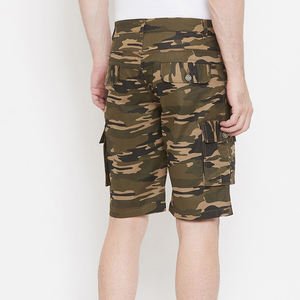 Pantalones cortos deportivos cargo para playa con logotipo personalizado y varios bolsillos para hombre e informales para hombre al por mayor - Product Image 4