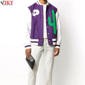 Letterman-Chaqueta de chenilla bordada, diseño personalizado, chenilla de béisbol - Product Image 3