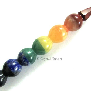 Varita de Sanación con Bola de Chakra, Piedra Preciosa Pulida en Forma de Círculo, Tema de Amor, Cristal de Feng Shui de Gujarat, Exportación - Product Image 1
