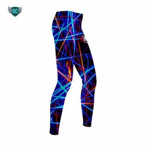 กางเกงเลกกิ้งกีฬาโพลีเอสเตอร์แบบยูนิเซ็กซ์ พิมพ์โลโก้ตามสั่ง ระบายอากาศ ต้านเชื้อแบคทีเรีย แห้งเร็ว แบบรีดร้อน สำหรับเบสบอล ซอฟต์บอล - Product Image 6