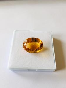 IGI certificado 17,50x14,30mm citrino natural corte ovalado grado AAA con excelente brillo dorado para la fabricación de joyas agradables - Product Image 2