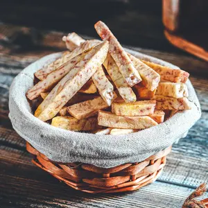 Вкусные чипсы Таро-хрустящие закуски из сладкого картофеля-сушеные овощные чипсы для здоровья от вьетнамского оптовика по самой низкой цене