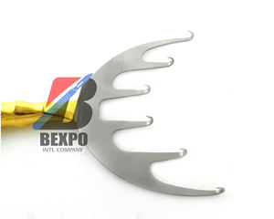 Plastic Surgery Freeman 6 Prong Coronal Lift Retractor Surgical 21cm Instruments Gold Handle - Product Image 6