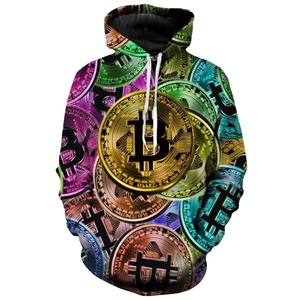 เสื้อฮู้ดแขนยาวสำหรับผู้ชายเสื้อมีฮู้ดพิมพ์ซับลิเมชันด้วย3D โพลีเอสเตอร์100% - Product Image 2